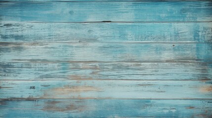 Vintage shabby beach wood background. Old blue color wooden plank.