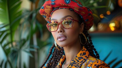 Fototapeta premium Animal Print Fashion Trend Adds A Touch Of The Exotic