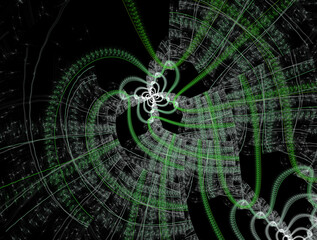 Imaginatory fractal abstract background Image