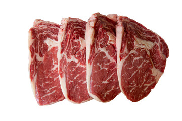 Raw beef steak, fresh and ready for gourmet cooking