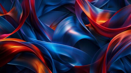 Obraz premium An abstract composition of intertwining