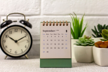 Calendar for September 2024 on the desktop.