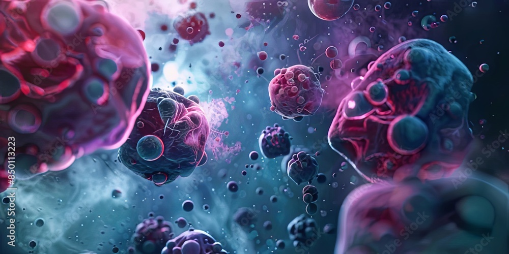 Aufkleber the visual showcases a future where nanotechnology enables precise control and manipulation of matte