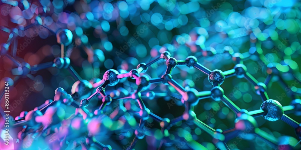 Aufkleber the visual showcases a future where nanotechnology enables precise control and manipulation of matte