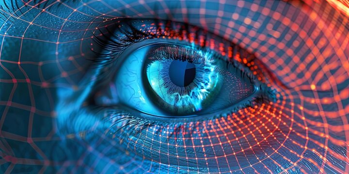 biometric technologies such as facial recognition, fingerprint scanning, and iris authentication, illustrating their applications in security, access control, and identity management