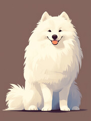 Obraz premium A variety of dog image libraries.Cute animal patterns of various breeds of dogs, illustrations, posters, background images, decorative graphics, wallpapers, stickers.