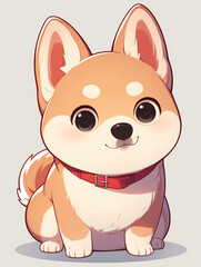 A variety of dog image libraries.Cute animal patterns of various breeds of dogs, illustrations, posters, background images, decorative graphics, wallpapers, stickers.