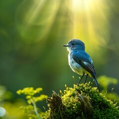 Obraz premium Toucan sitting on a branch in the forest, green vegetation, Costa Rica. Nature travel in Central America. Two Keel-billed Toucan, Ramphastos sulfuratus, a pair of birds with a big bill
