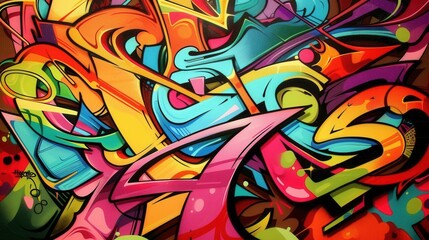 Bold and Creative Abstract Painting. Creative Expression concept