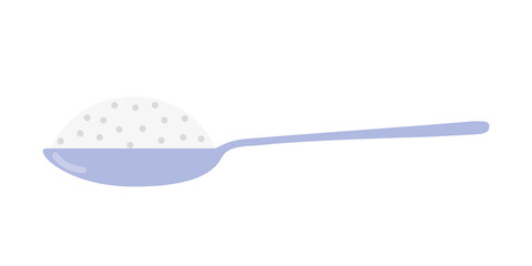 Spoon with sugar icon design isolated