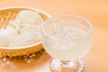 Bird nest with the soup