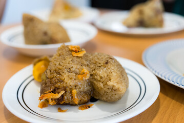 Steamed rice dumpling for dragon boat festival