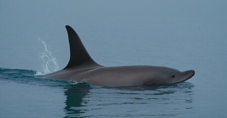 Fototapeta premium Vaquita (Phocoena sinus): The vaquita is a critically endangered porpoise species found in the Gulf of California, Mexico.