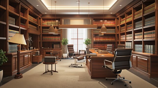 A professional office setup suited for attorneys