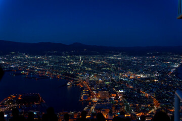 日本三大夜景（北海道函館市函館山から眺める函館の夜景 ）