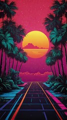 80s style background. 80s culture. abstract colorful background
