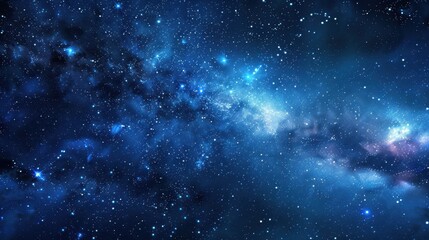 Naklejka premium Panoramic view of the night starry sky