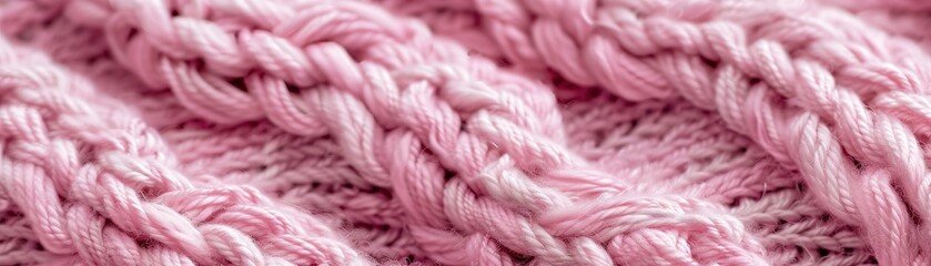 Pink texture knitted fabric