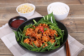 Korean Healthy Food. Korea Cuisine. Fresh Ingredients.
