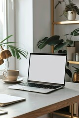 Fototapeta premium Clean and modern mockup design with a blank background.