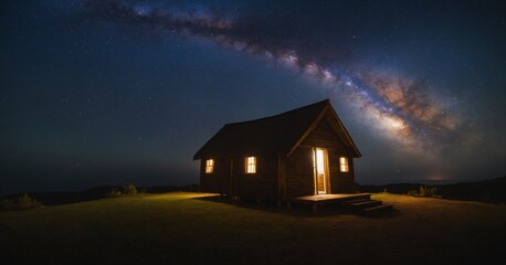 Bluff Hut  Milky Way