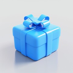 Obraz premium Gift box isolated on background. Surprise for birthday, present for new year, gift anniversary and valentine's day. a Christmas gift box