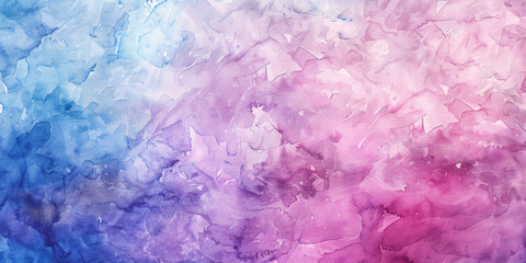 Fototapeta premium Abstract Watercolor Background Featuring Harmonious Blend of Pastel Colors Including Shades of Pink, Orange, and Blue for Creative Designs