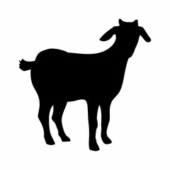 silhouette or illustration of a goat or sheep