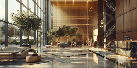 Professional environment with a structured layout pattern.