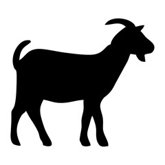 silhouette or illustration of a goat or sheep