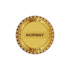 Stamp Sticker Norway  01
