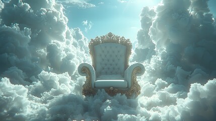 Cumulus Crown: A Throne Atop Heavenly Clouds