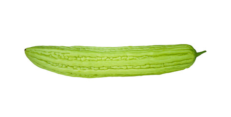 Bitter melon isolated on transparent with png.