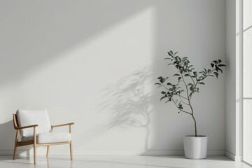 Clean and minimalist mockup arrangement with a simple backdrop.