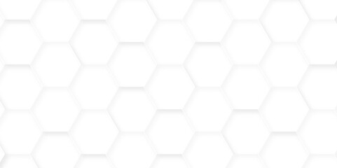 	
White grid tile hexagon creative background with hexagons. Abstract hexagon polygonal pattern background vector. seamless bright white abstract honeycomb background.