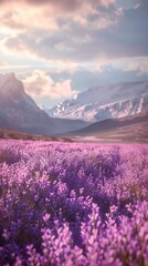 Blooming lavender in a field. Beautiful background
