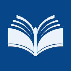 Creative Vector Illustration of an Open Book with Logo Design