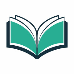 Creative Vector Illustration of an Open Book with Logo Design