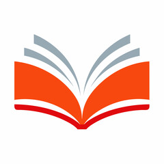 Creative Vector Illustration of an Open Book with Logo Design