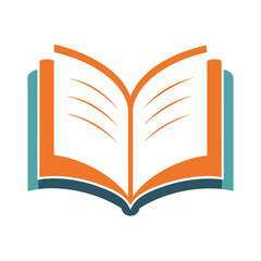 Creative Vector Illustration of an Open Book with Logo Design