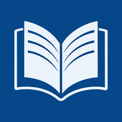 Creative Vector Illustration of an Open Book with Logo Design