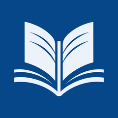 Creative Vector Illustration of an Open Book with Logo Design