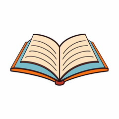 Creative Vector Illustration of an Open Book with Logo Design