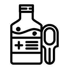 Syrup icon in outline style