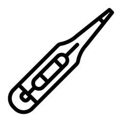 Thermometer icon in outline style