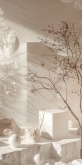 Thought-provoking mockup arrangement exploring abstract ideas.