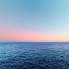 Obraz premium The sky is a beautiful shade of blue with a pink hue