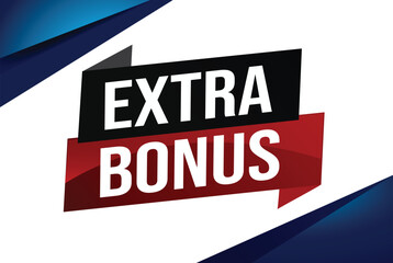 extra bonus word concept vector illustration with lines 3d style for social media landing page, template, ui, web, mobile app, poster, banner, flyer, background, gift card, coupon, label, wallpaper

