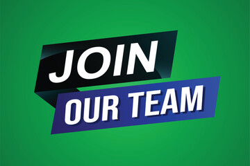 join our team word concept vector illustration with modern futuristic 3d style for landing page template ui web mobile app poster banner flyer background gift card coupon label wallpaper

