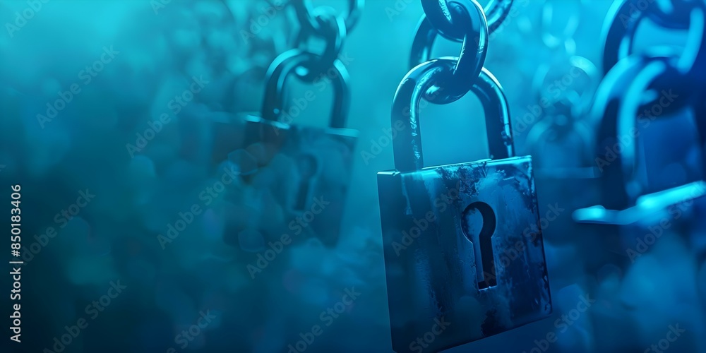 Poster unauthorized access of mobile data a threat to privacy and security. concept mobile security, data p